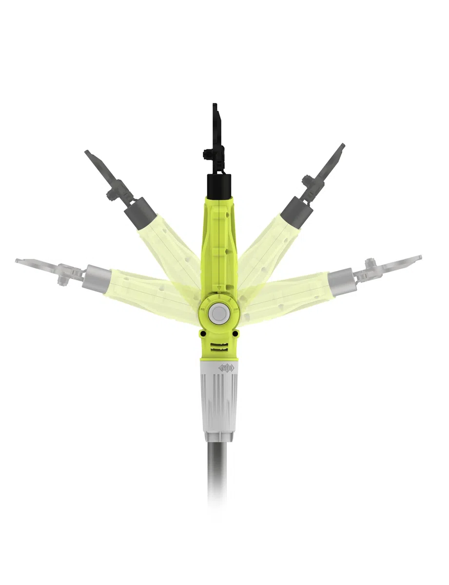 Ryobi Sekator Akumulatorowy na Wysięgniku 18V RY18PLA-0, Średnica Cięcia 32 mm, Regulacja Długości 1.9 m -2.7 m, Ruchoma Głowica, 5 Pozycji, Wersja bez Akumulatora i Ładowarki