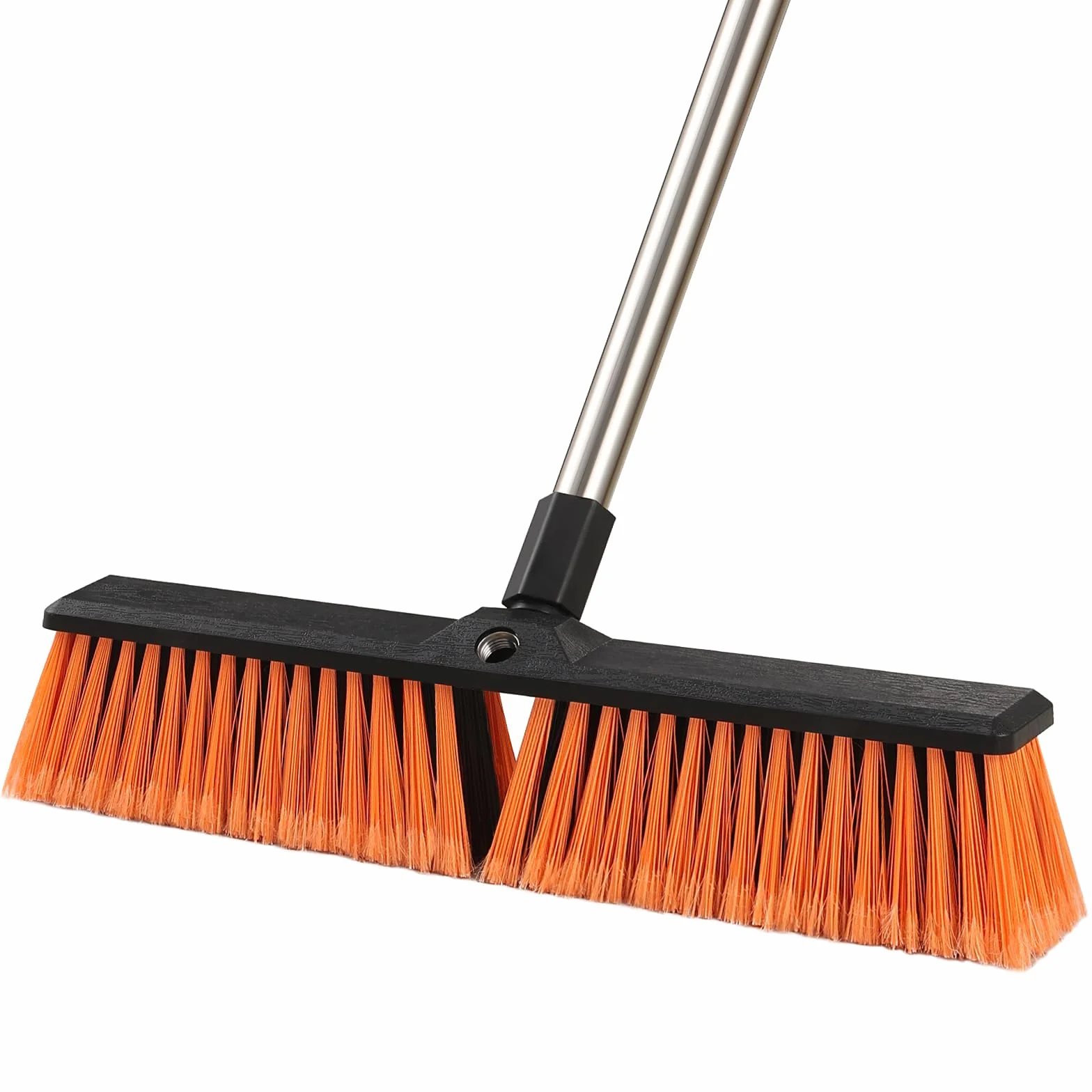 Mitclear 45cm Miotła Ogrodowa Heavy Duty z Długim Uchwytem(163cm), Miotła Pchana na Zewnątrz, Wytrzymała Szczotka ze Sztywnym Włosiem do Tarasów, Ogrodów, Podjazdów, Podwórek, Betonu