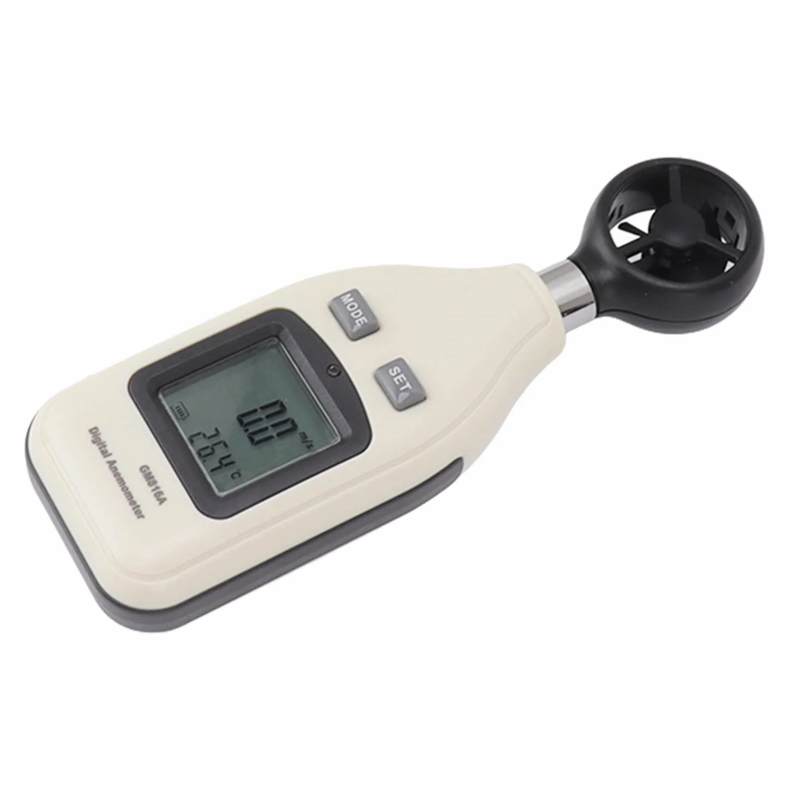 Cyfrowy anemometr LCD - przenośny miernik prędkości i temperatury wiatru dla entuzjastów outdooru
