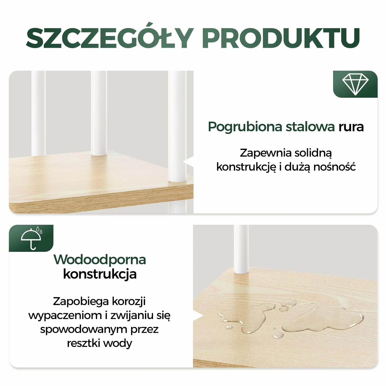 Bamworld Stojak na rośliny 6 poziomów do użytku wewnątrz i na zewnątrz