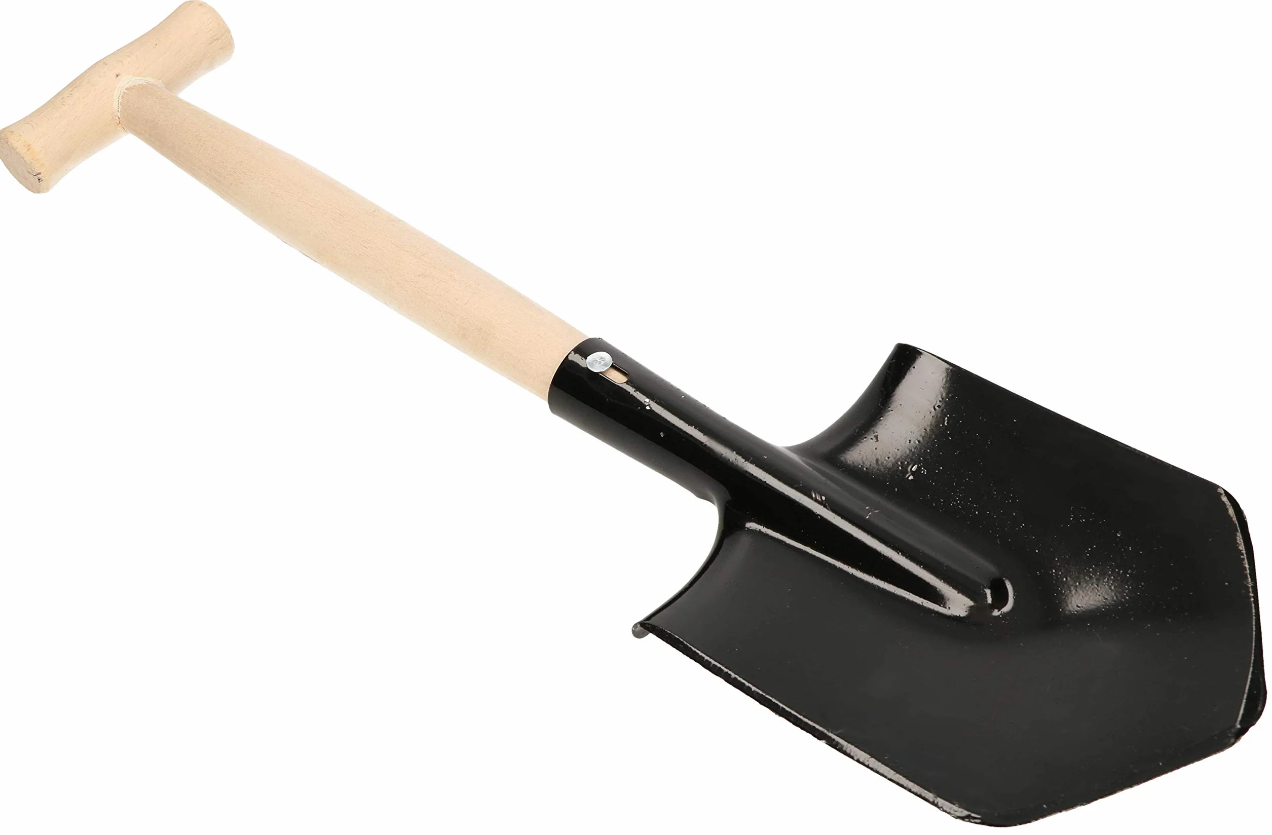 KOTARBAU® Łopatka polowa 60 cm z drewnianym trzonkiem, krótka szpatułka, ostre krawędzie, do aktywności na świeżym powietrzu