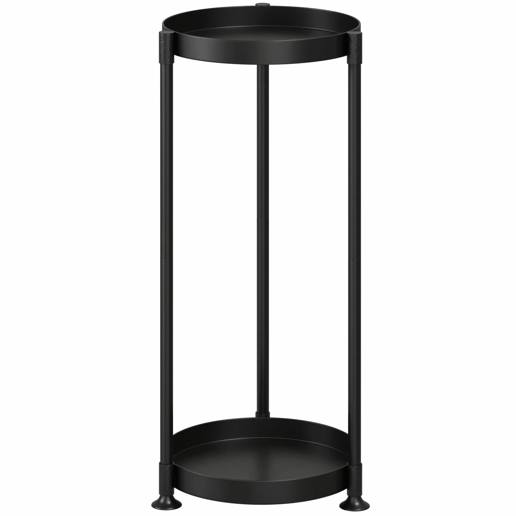 Bamworld Stojak na Rośliny 2 Poziomy Metalowy Żelazny Okrągły