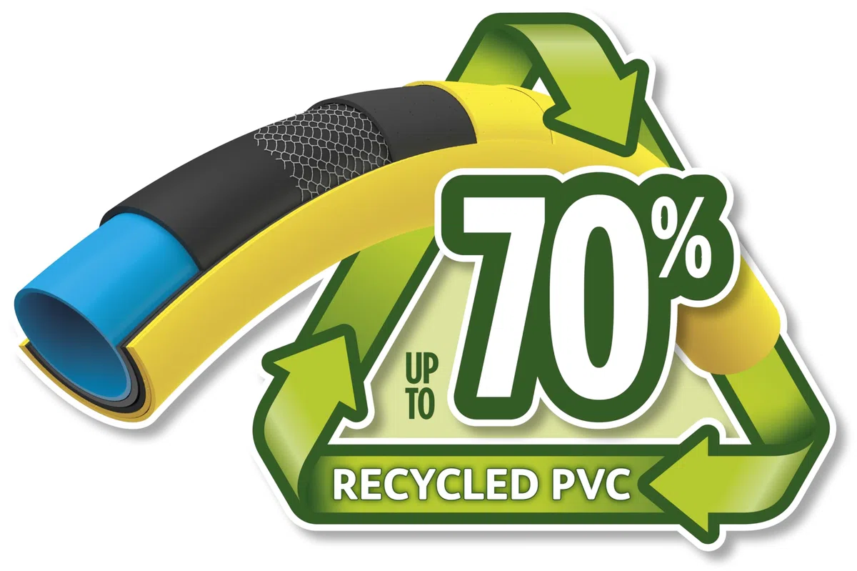 HOZELOCK Wąż Ultimate 12,5 mm x 50 m, do 70% PVC z recyklingu, ultralekki i elastyczny, wzmocniony warstwowy PVC, technologia zapobiegająca skręcaniu i zgniataniu [7850P0000]