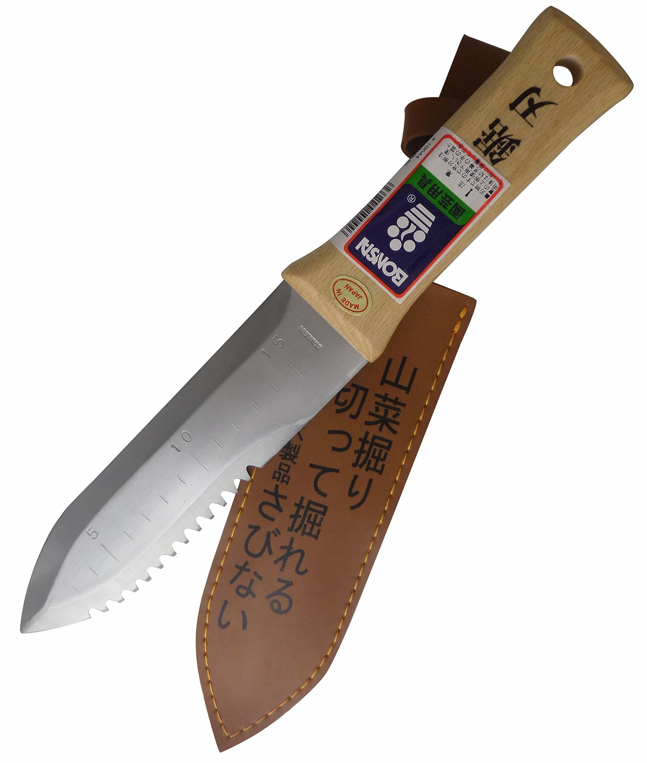 Wielofunkcyjne narzędzie ogrodowe, szpatułka Hori Hori ze stali nierdzewnej - Made in Japan