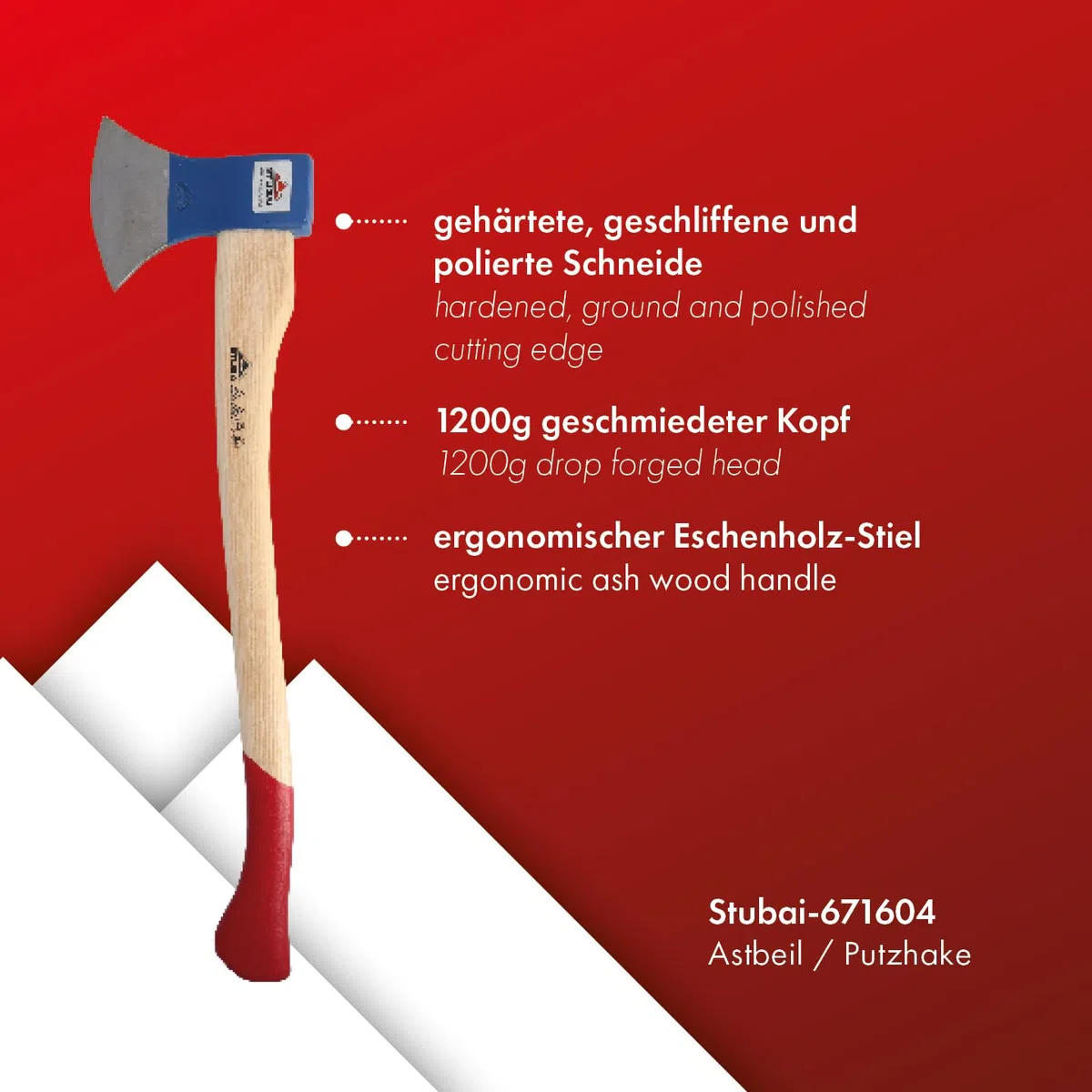 Stubai 671604 topór z trzonkiem 1200 g