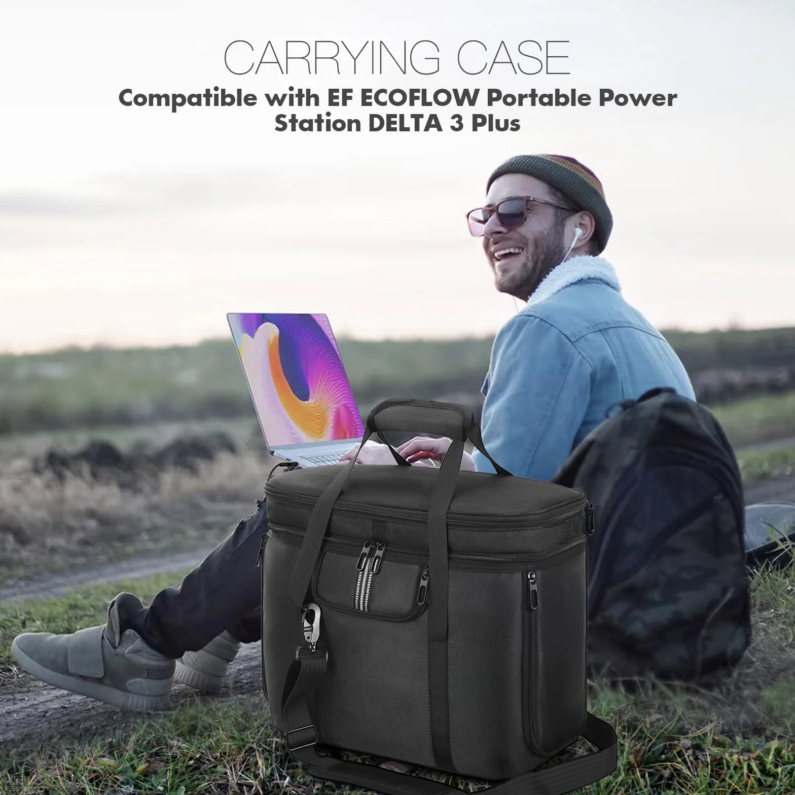 Futerał do przenoszenia ECOFLOW Delta 3 Plus, torba podróżna kompatybilna z Delta 2/Delta 3/3 Classic