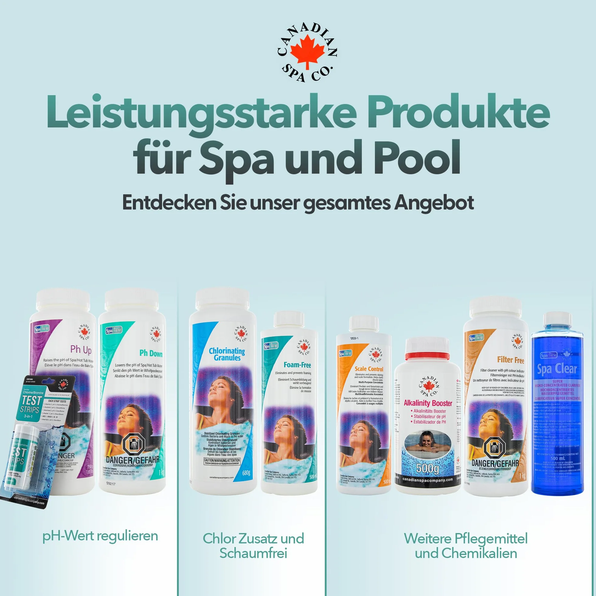 CANADIAN SPA CO. Alkalinity booster 500 g, granulki zwiększające zasadowość, stabilizator pH basenu, zwiększają zasadowość w basenie