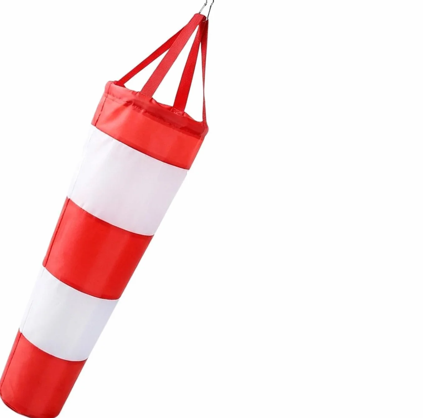 Wiatr 0,8 m do użytku na zewnątrz, odporny na warunki atmosferyczne, kurek w kolorze czerwono-białym, z odblaskiem, precyzyjny wskaźnik kierunku wiatru, do ogrodu, na podwórko, model lotu