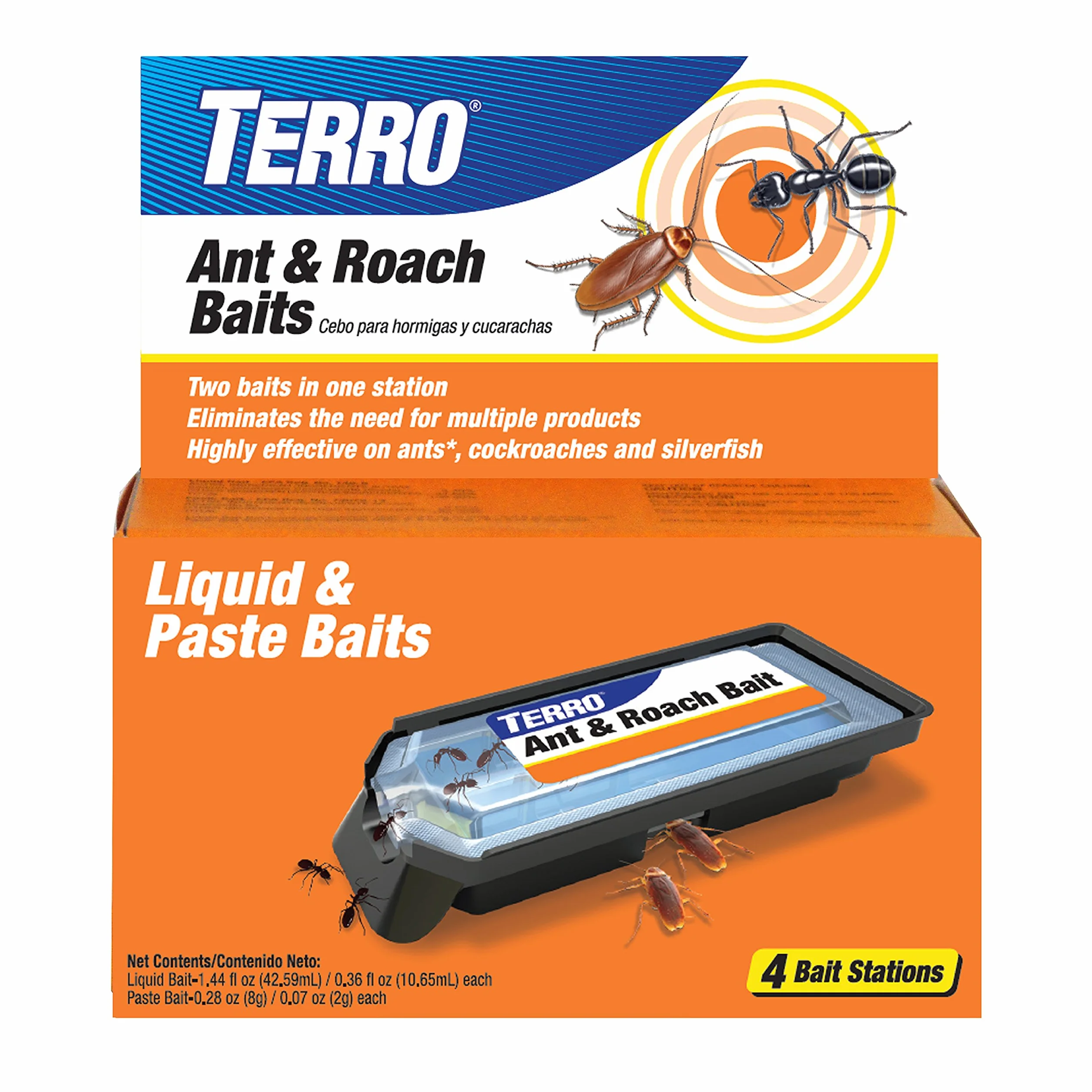 Terro T360 Ant i Roach Bait Station, 4 sztuki