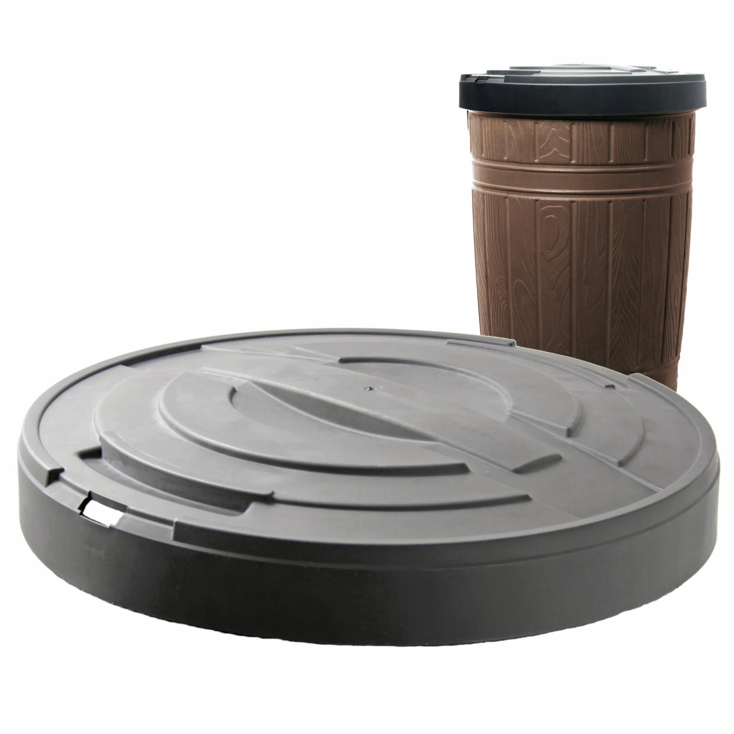 Pokrywa Ø 66 cm do Prosperplast WOODCAN 265 litrów i zbiornika na wodę deszczową Raincan 210 l, szczelne zamknięcie, osłona na beczkę na wodę, wodę deszczową, ekologia, narzędzia ogrodowe, antracyt
