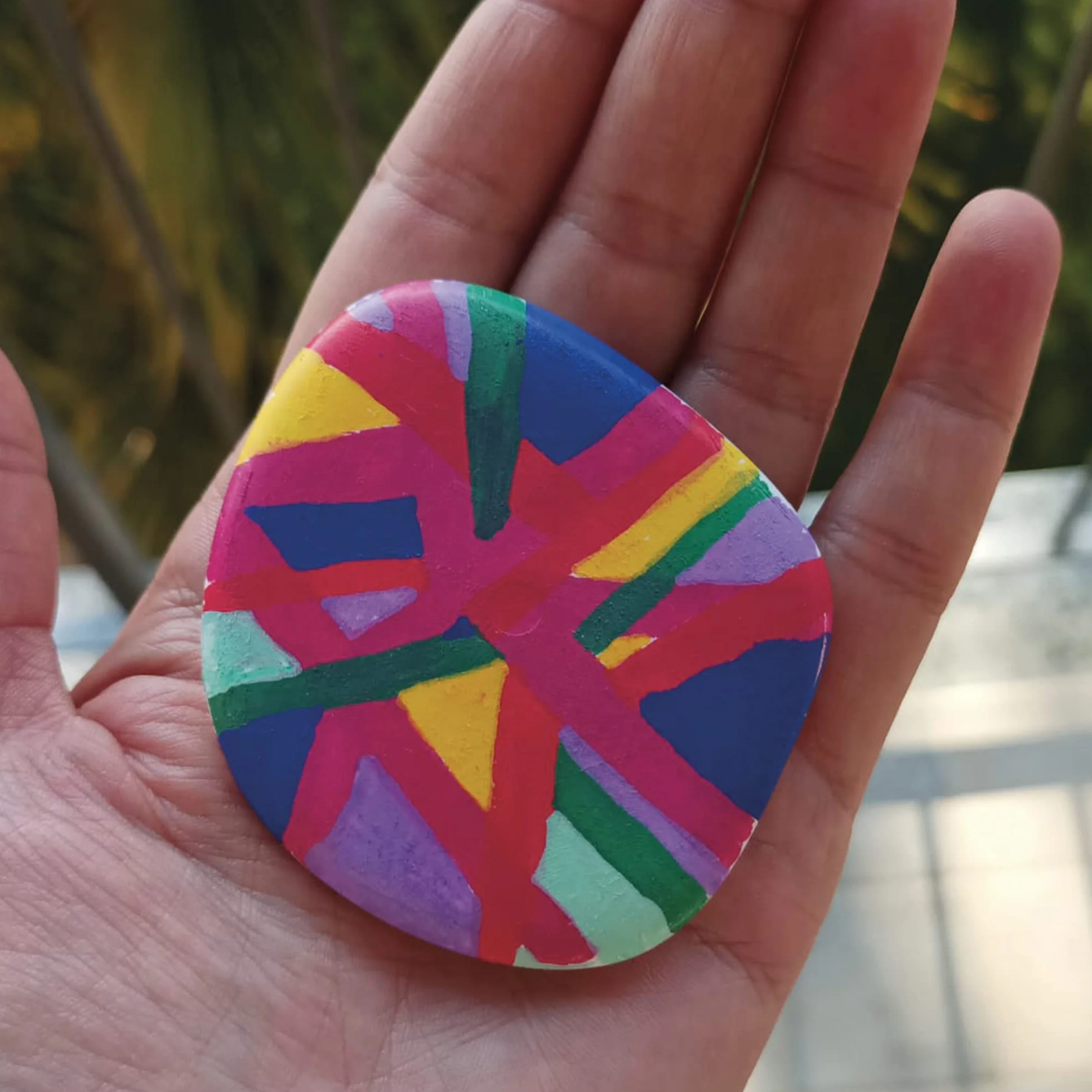 Kalapanta - Duże plastikowe kamienie do malowania (Ø 5-8 cm | ok. 45 sztuk)
