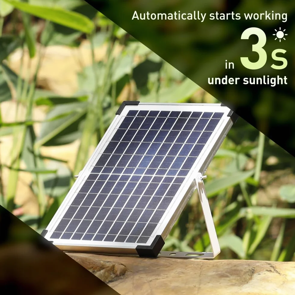 Słoneczna pompa wodna, 10W Solar Wody Wysokość 200 cm,z panelem słonecznym i 3 dyszami do kąpieli ptaków, akwarium, mały staw, ogród