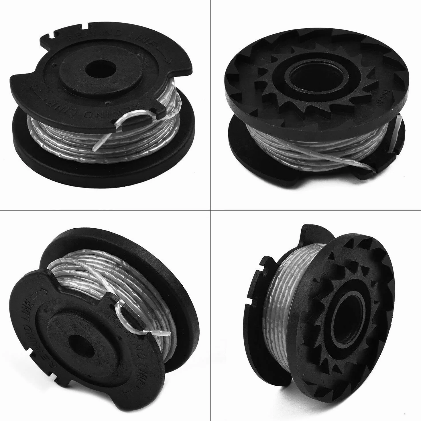 Chuancheng 6-pak zapasowych szpuli i linii do Bosch Easy Grass Cut 18 V 23 26 18 części do kosiarki do trawy # F016800569