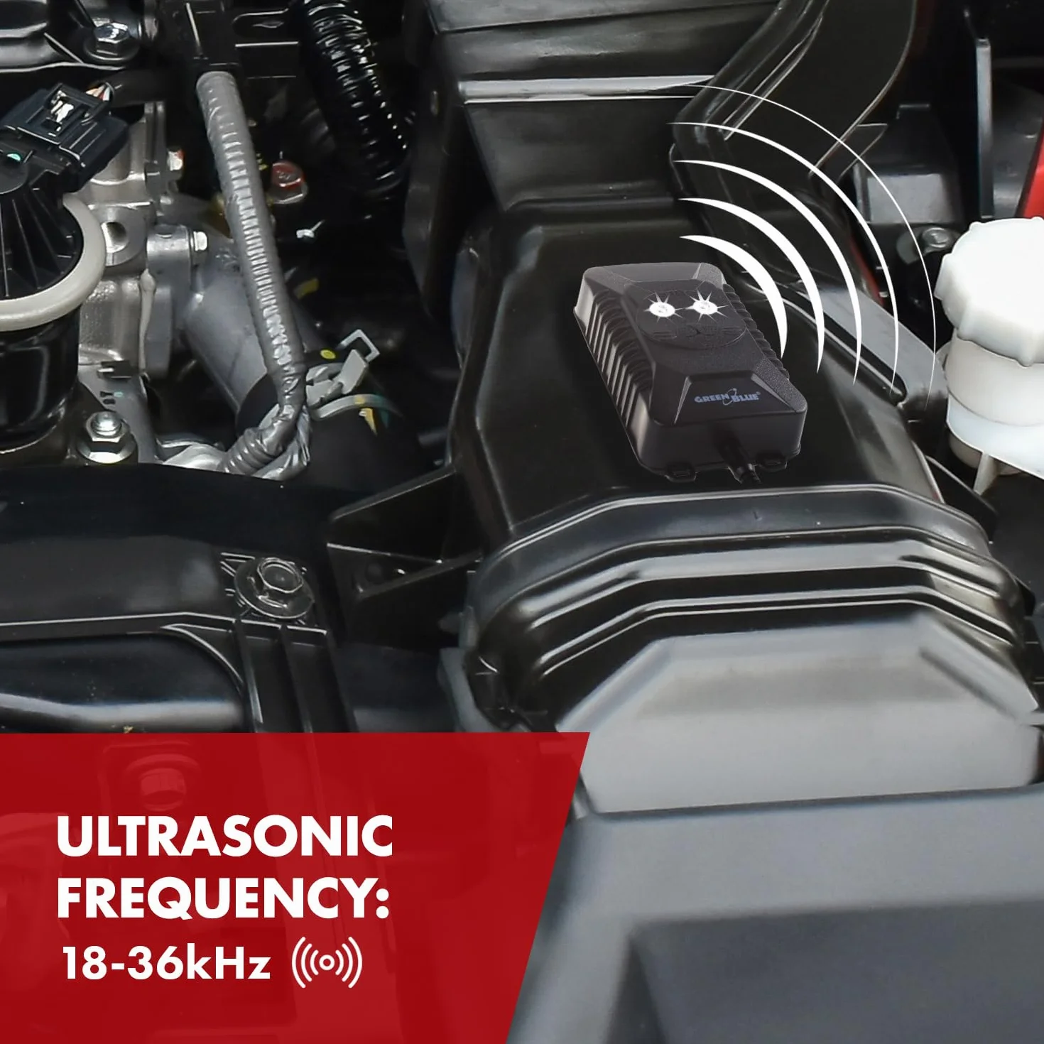 GreenBlue GB725 Ultradźwiękowy odstraszacz gryzoni Elektroniczny odstraszacz szkodników Urządzenie odstraszające myszy Środek odstraszający szczury Odstraszacz szkodników Bezchemiczny odstraszacz gryz