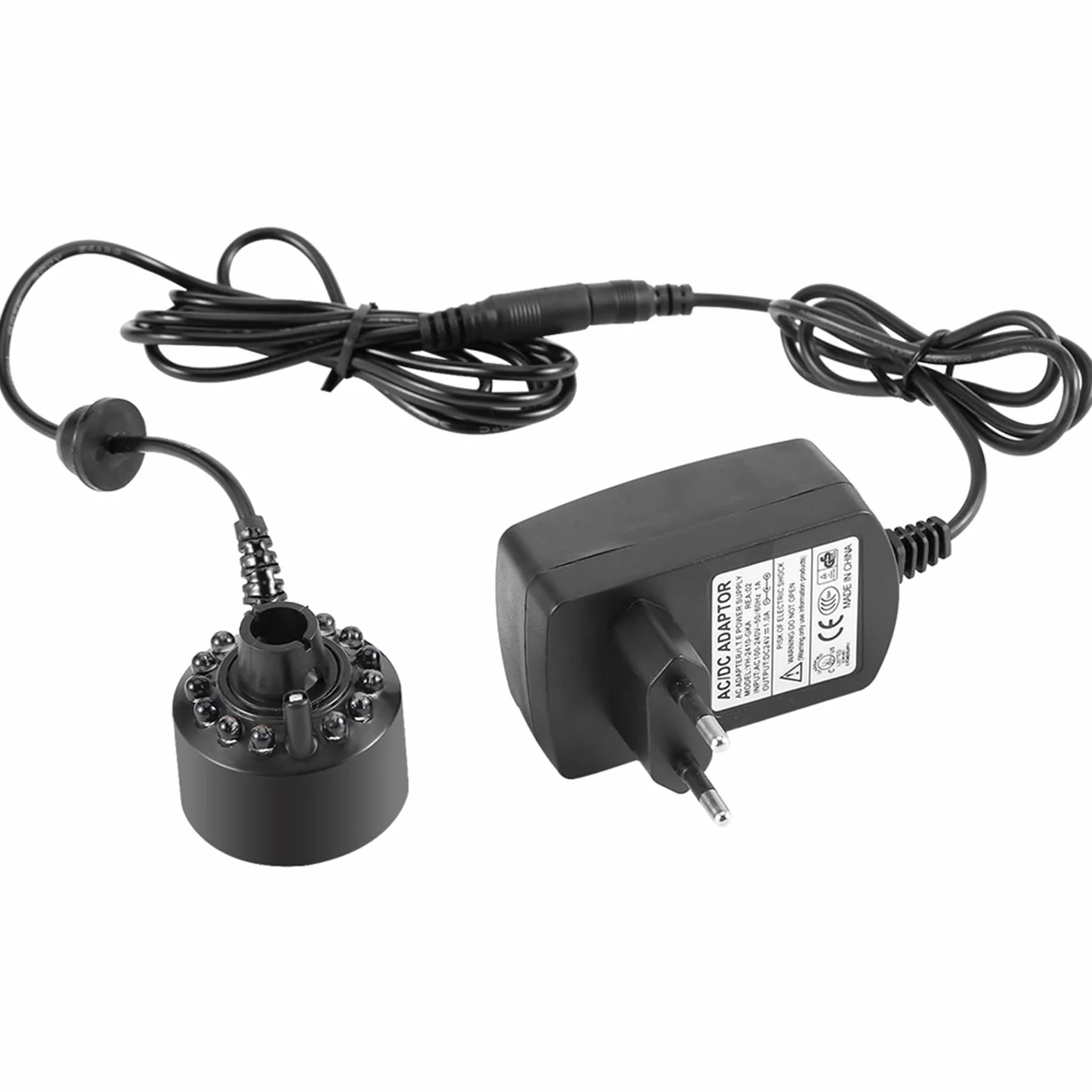 Nebler Wytwarzacz Mgły 110-240V 12LED Kolorowe do Fontanny Staw
