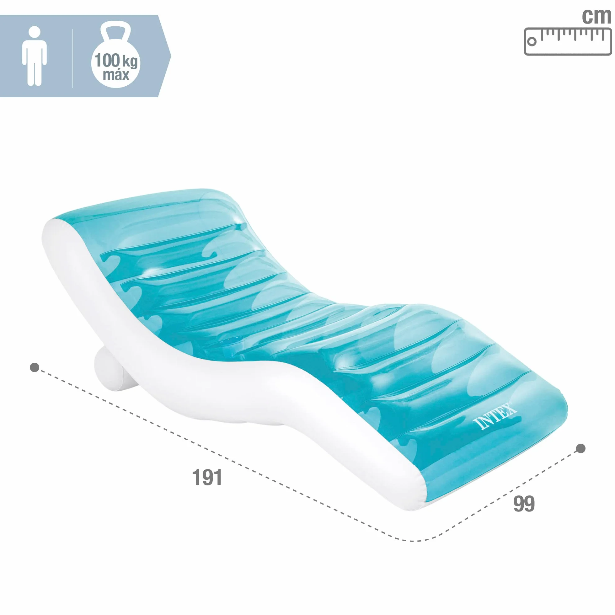 Intex Splash Lounge, nienadmuchany rozmiar: 191 cm x 99 cm (56874EU)