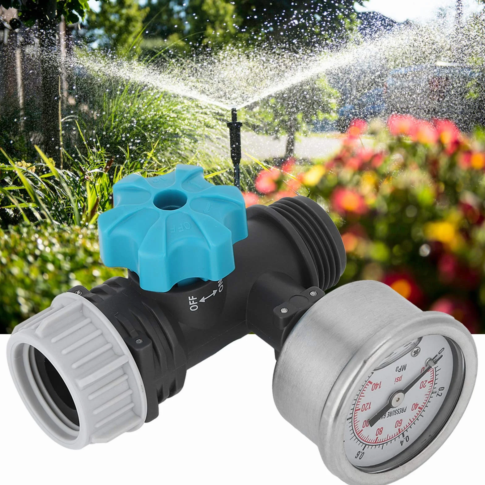 Omabeta reduktor ciśnienia reduktor ciśnienia wody zawór regulator ciśnienia wody 8,5 x 5 cm regulator ciśnienia wody do ogrodu