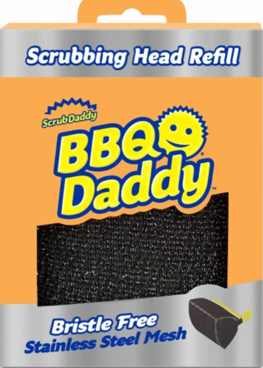 Scrub Daddy Wymienna głowica szczotki do grilla BBQ, czyszczenie parą, stal nierdzewna, 1 szt