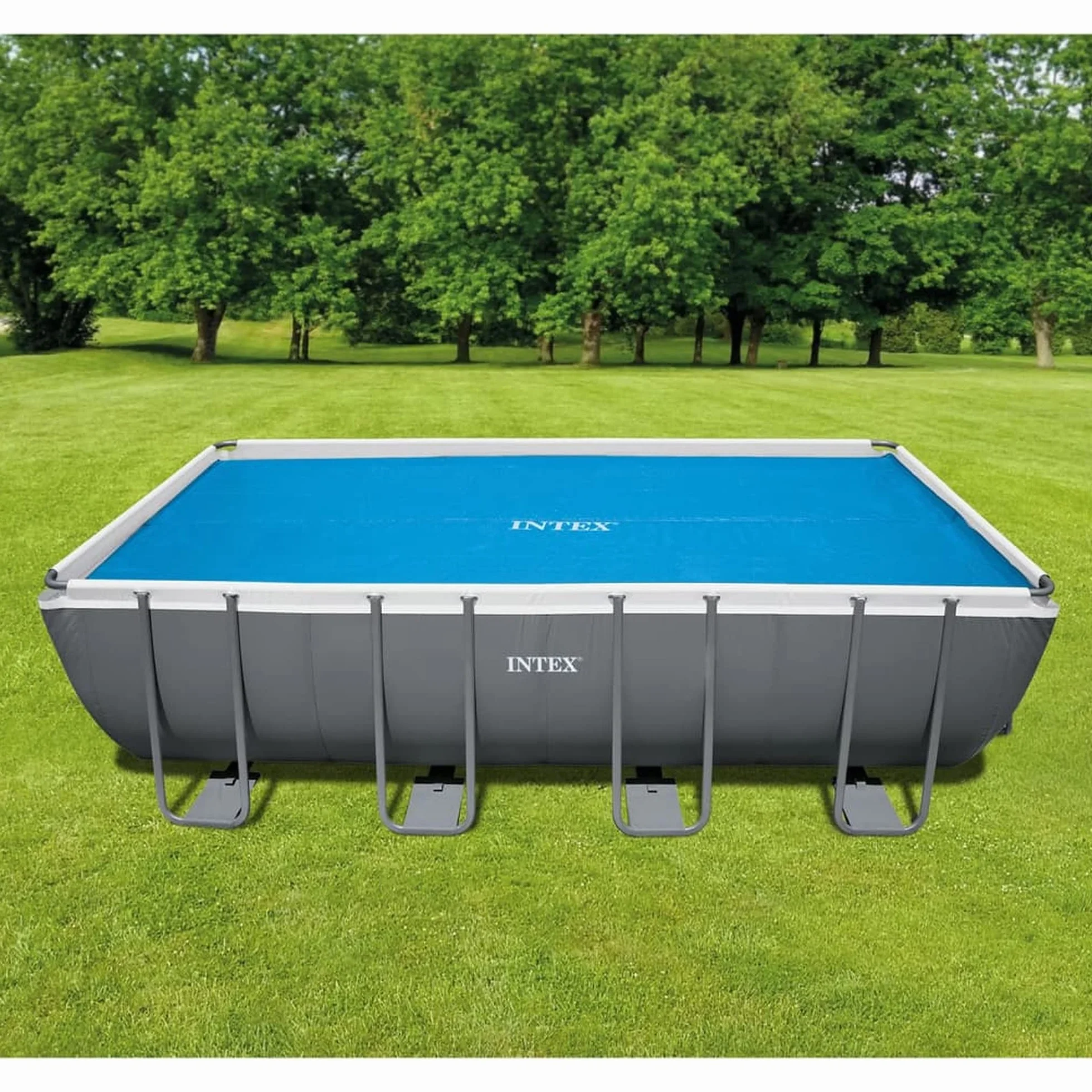 Intex Telo Termico per Piscina Rettangolare 549x274 cm Polietilene Blu 28016