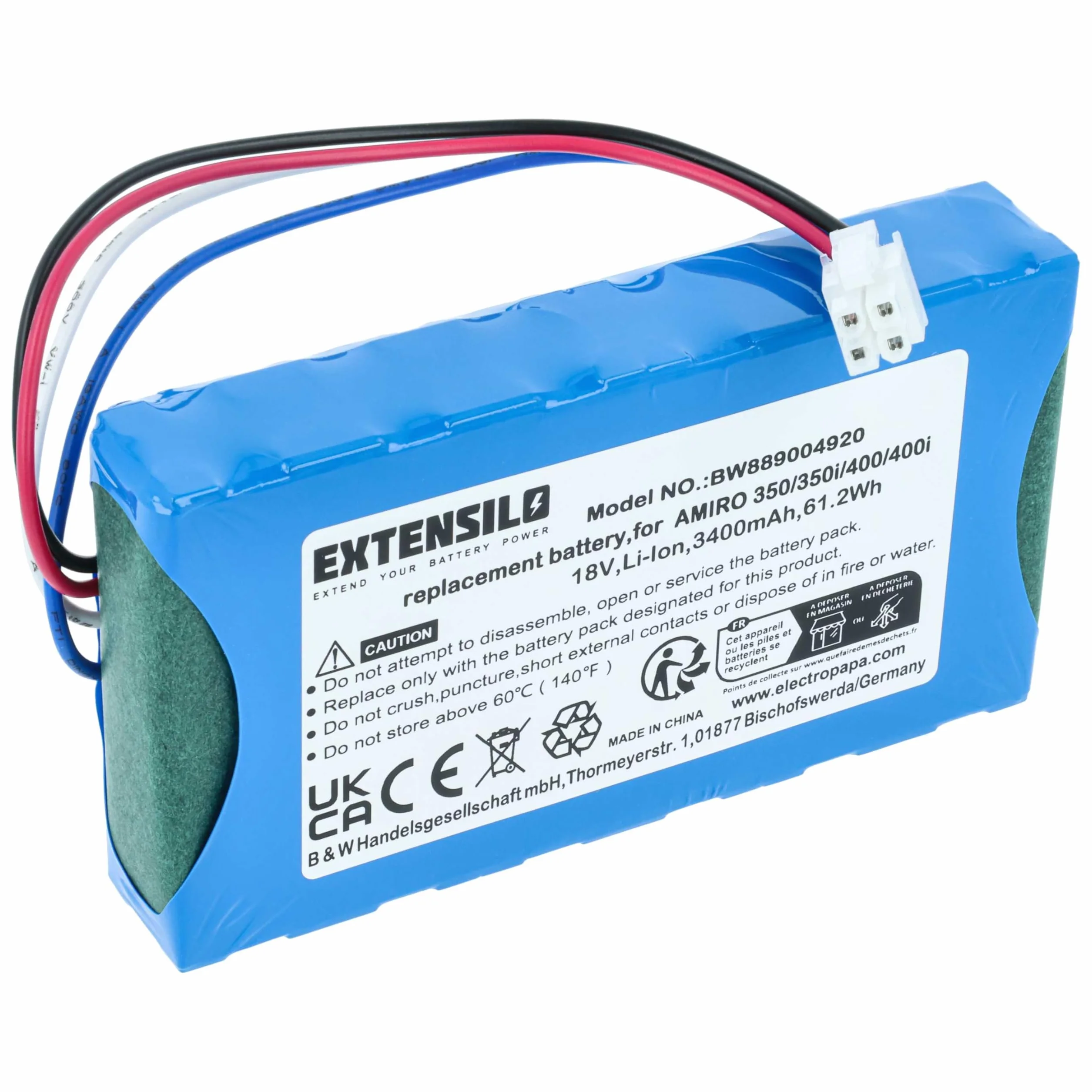 Akumulator kompatybilny z robotem Yard Force Compact 400Ri, 280R (3400 mAh 18 V litowo-jonowy)