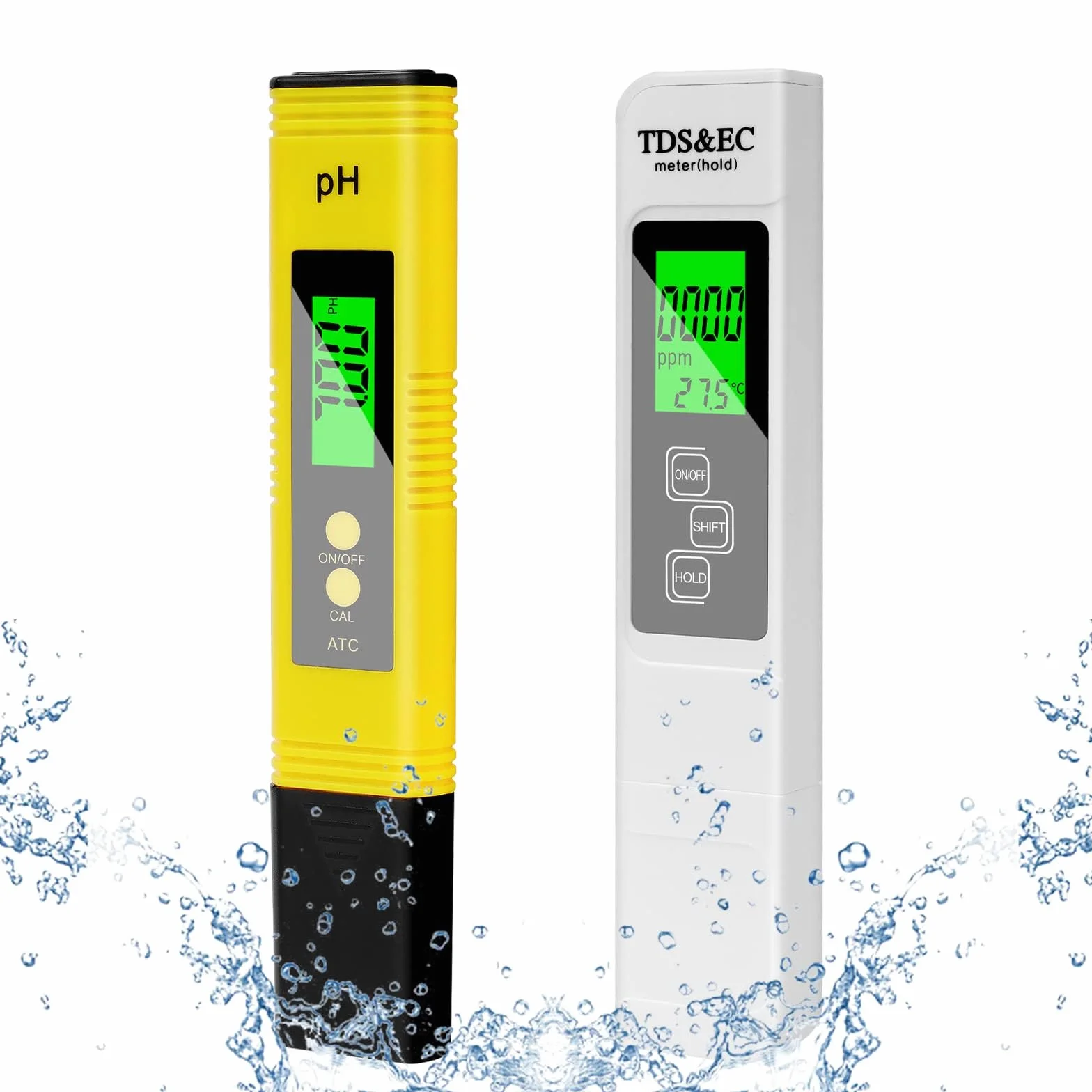 Flintronic PH/TDS/EC/Temp 4 w 1 miernik jakości wody z LCD i podświetleniem do basenu i spa