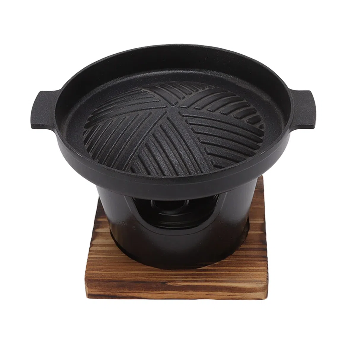 Grill stołowy, bezdymny, przenośny mini grill BBQ, ze stopu aluminium, grill BBQ do użytku wewnątrz, japoński mini grill na węgiel drzewny (HN-BBQ18A)