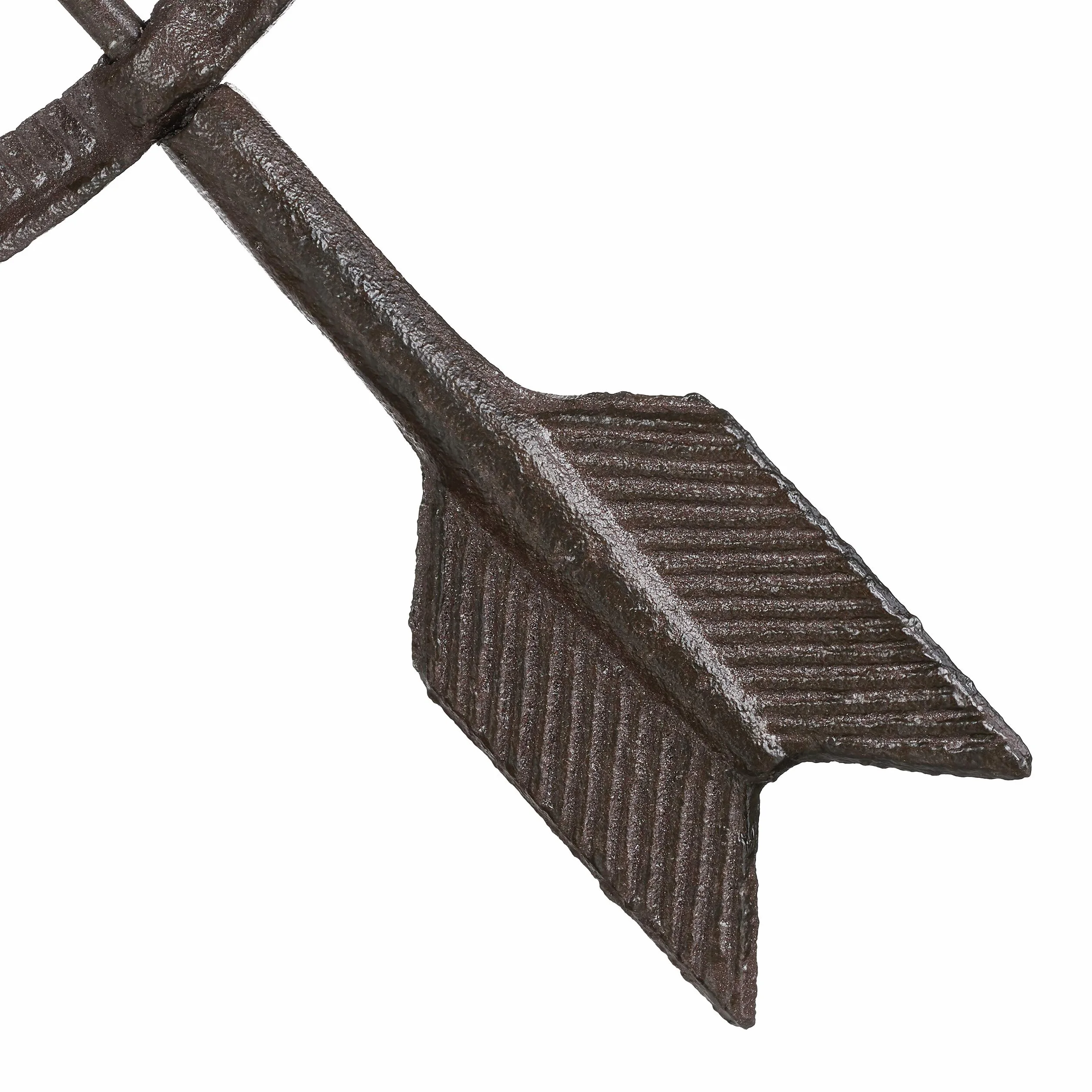 Relaxdays Zegar słoneczny ogrodowy 42 cm żeliwo patyna brązowy
