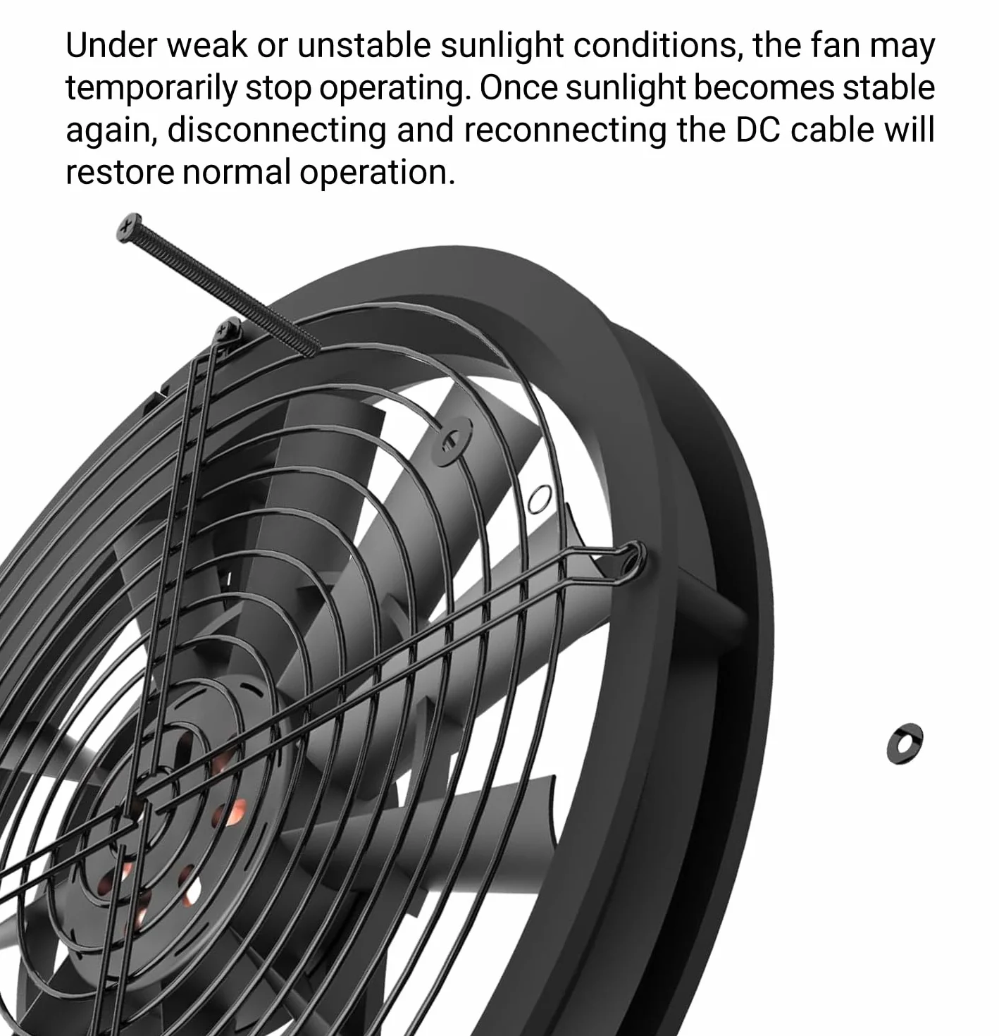 Wentylator solarny, 20 W, odporny na warunki atmosferyczne, zasilany energią słoneczną z wentylatorem DC, do małych kurników, szklarni, szop, domów dla zwierząt domowych, okien