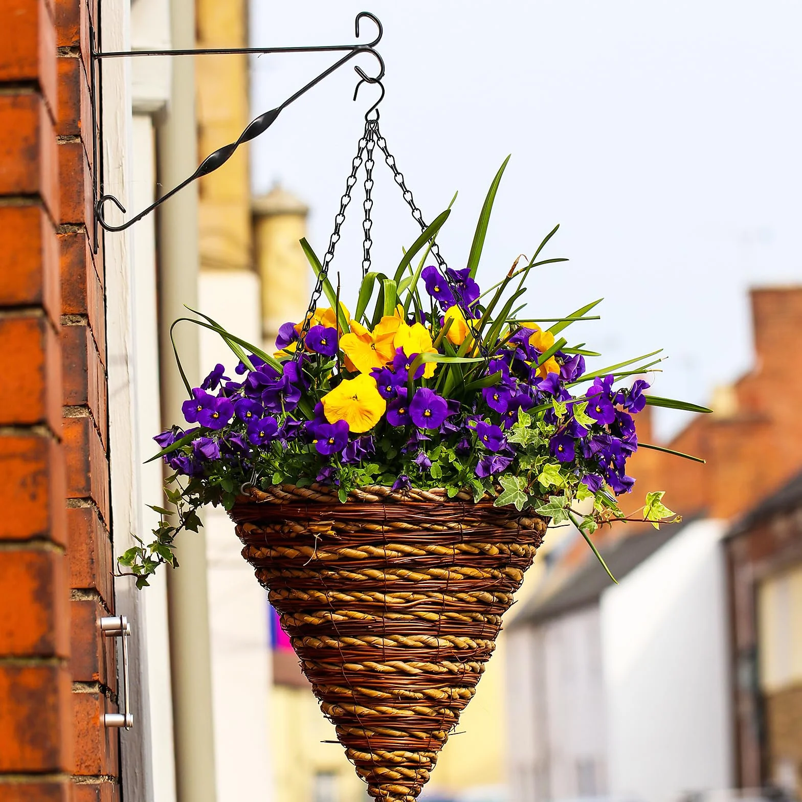 2 szt., 40 cm, czarny, wiszący łańcuch do kosza z haczykami, wiszący łańcuszek na rośliny, doniczka na rośliny, zamienny łańcuszek, wieszaki metalowe, wymienne wieszaki na rośliny do sadzarek, ozdoby,