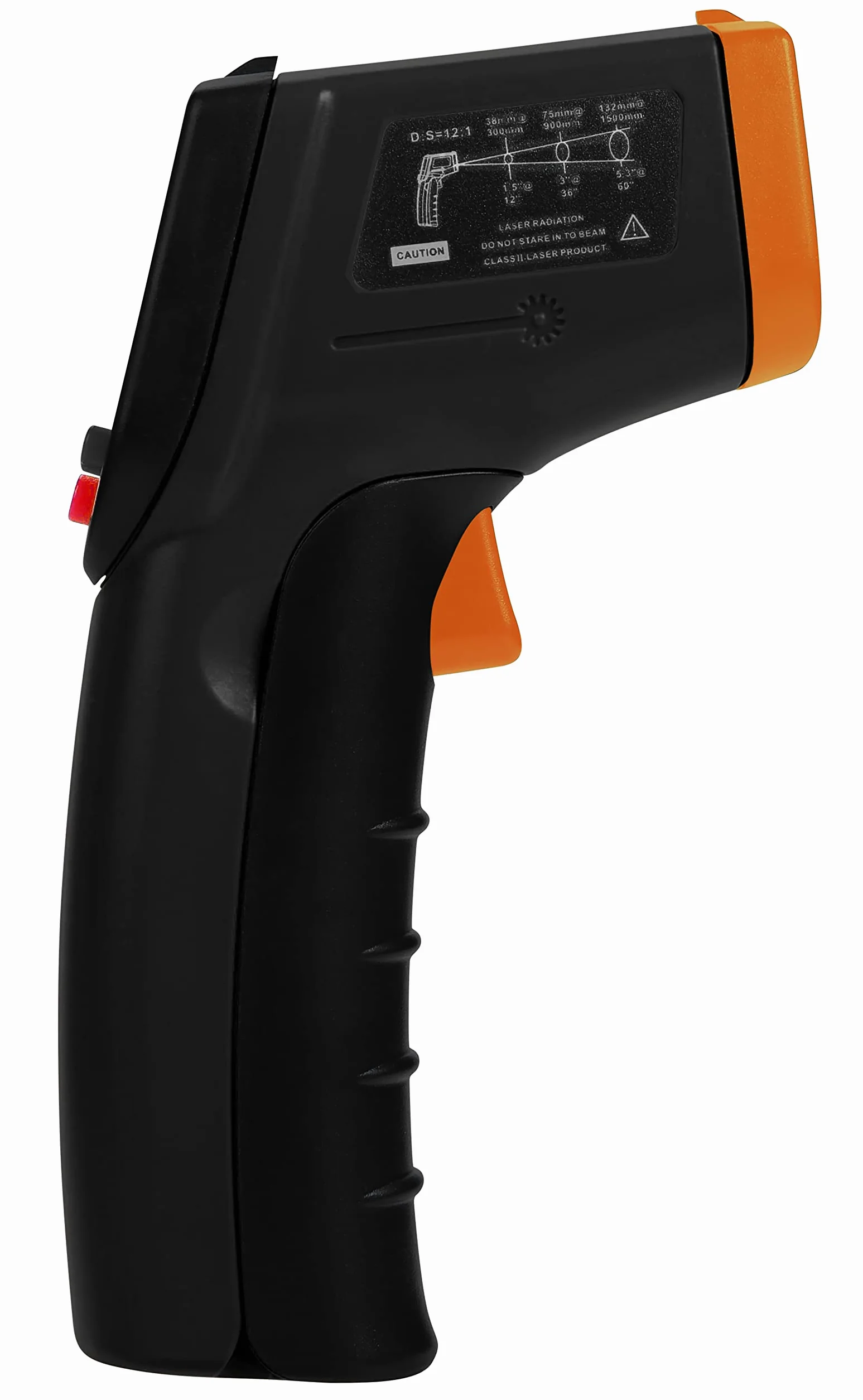 Cozze Infrarood Thermometer stawia Pistoolgreep - Temperatuurmeting tot 530°C - Professionele Digitale Temperatuurmeter voor BBQ, Pizzaoven, Grill - W zestawie Opbergtas - Zonder Contact