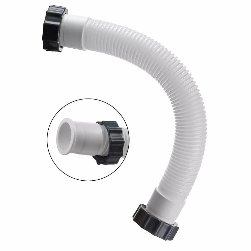 Intex 11535 Wymienny wąż do pompy basenowej, średnica 3,8 cm, 2 szt. (długość 40 cm) - kompatybilny z filtrami piaskowymi i systemami słonowodnymi, pasuje do modeli 26371CA/SF70110-2 - zawiera