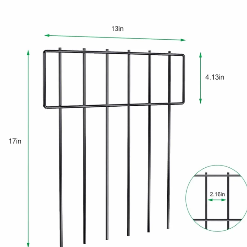 Ogrodzenie barierowe dla zwierząt nierdzewne metalowe 3,3 m x 43 cm