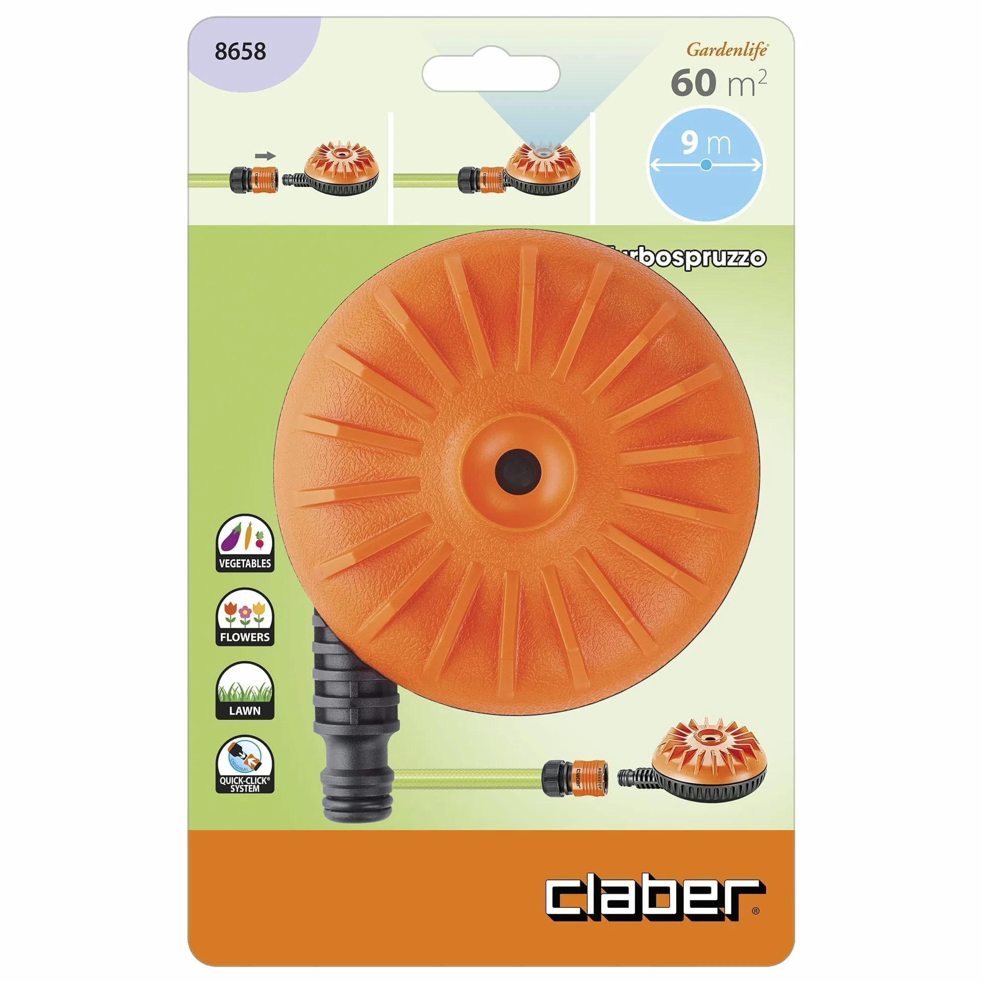 Claber Jet 8658 Turbo zraszacz obrotowy