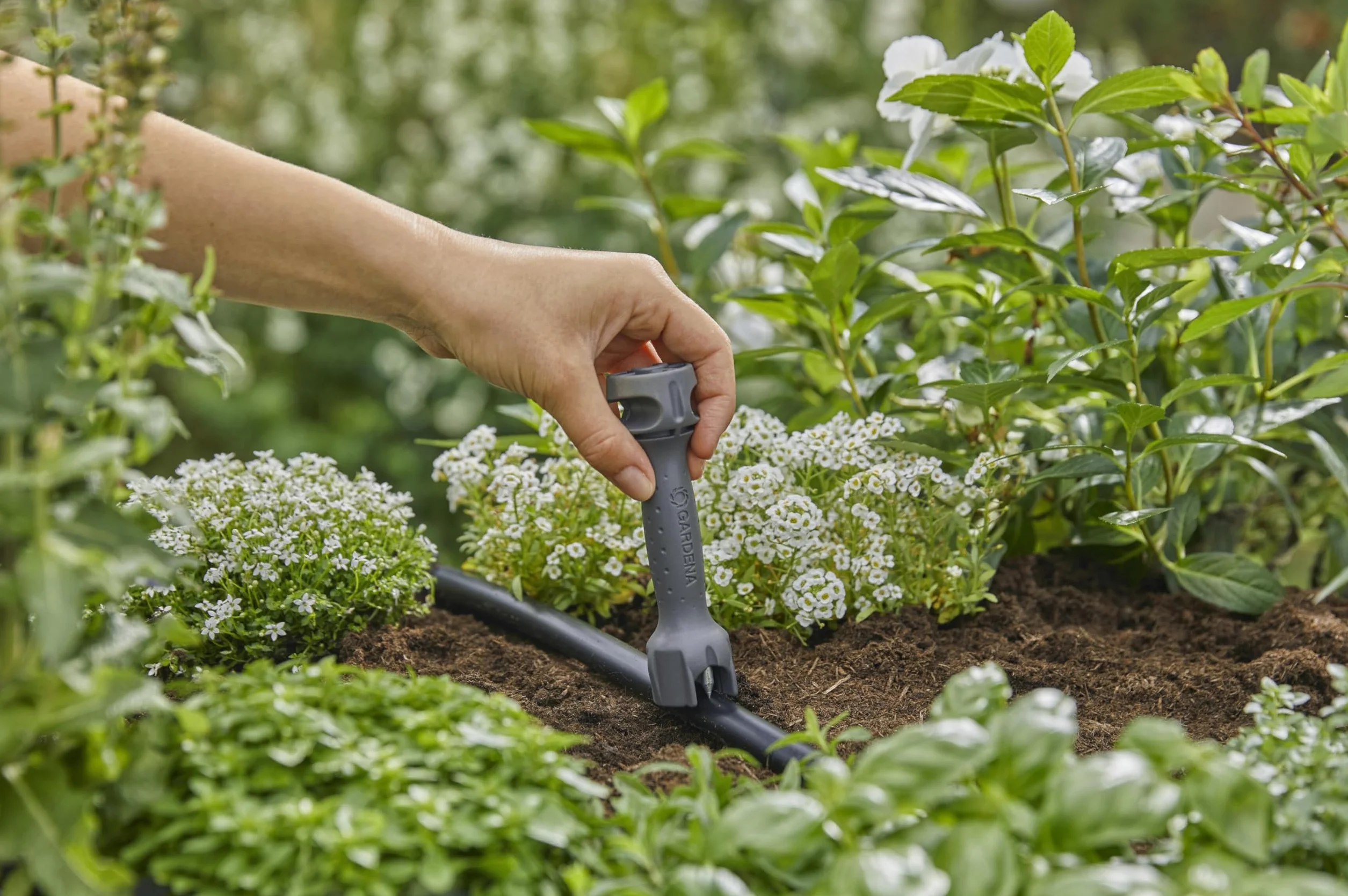 Gardena system Micro-Drip narzędzie montażowe: Akcesorium do automatycznego systemu nawadniania, narzędzie do montażu i wykrawania otworów w rurach instalacyjnych 13 mm (13313-20)
