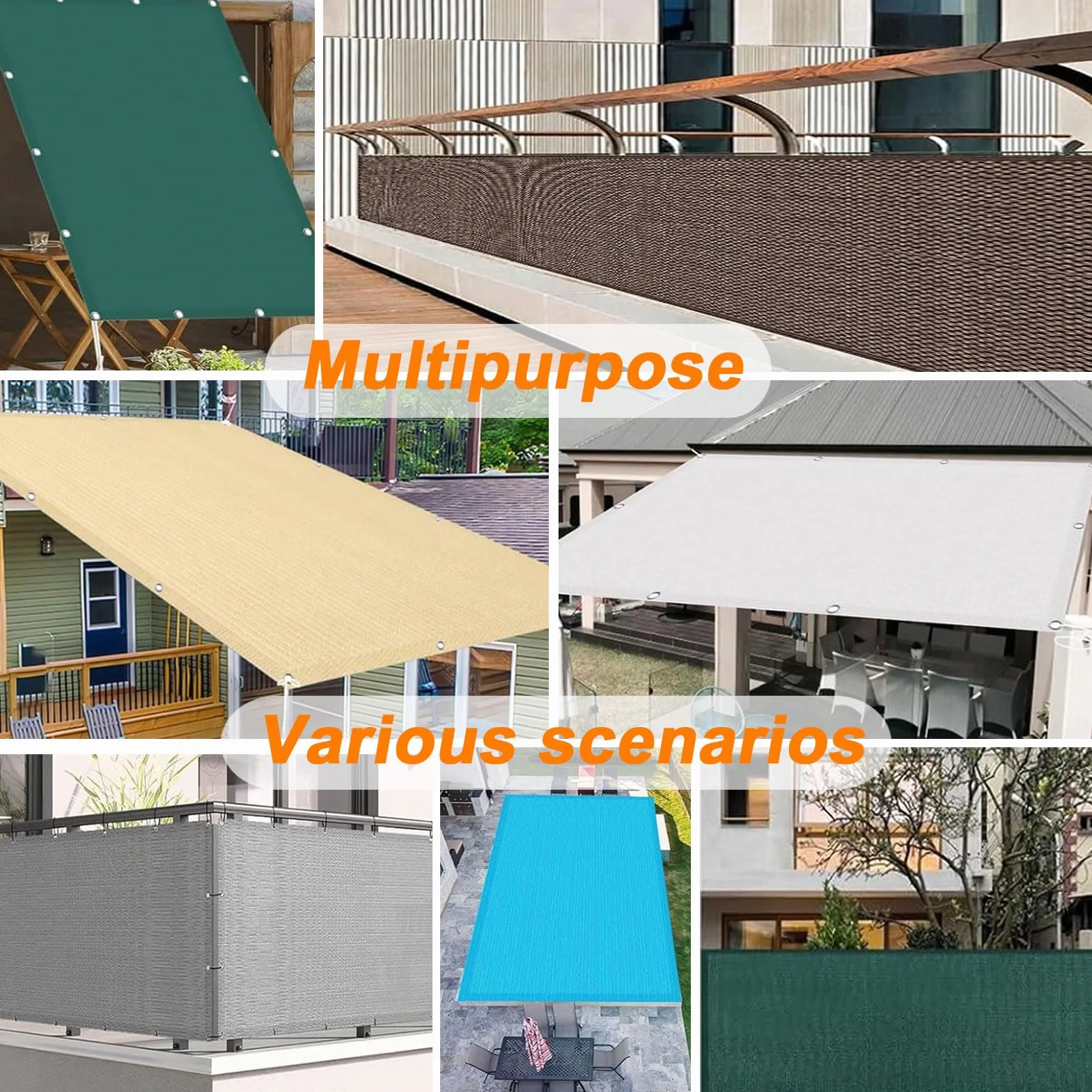 Siatki Zapewniające Prywatność 80 x 160 cm HDPE Ekran Ogrodzeniowy Ochrona Przed Wiatrem Biały
