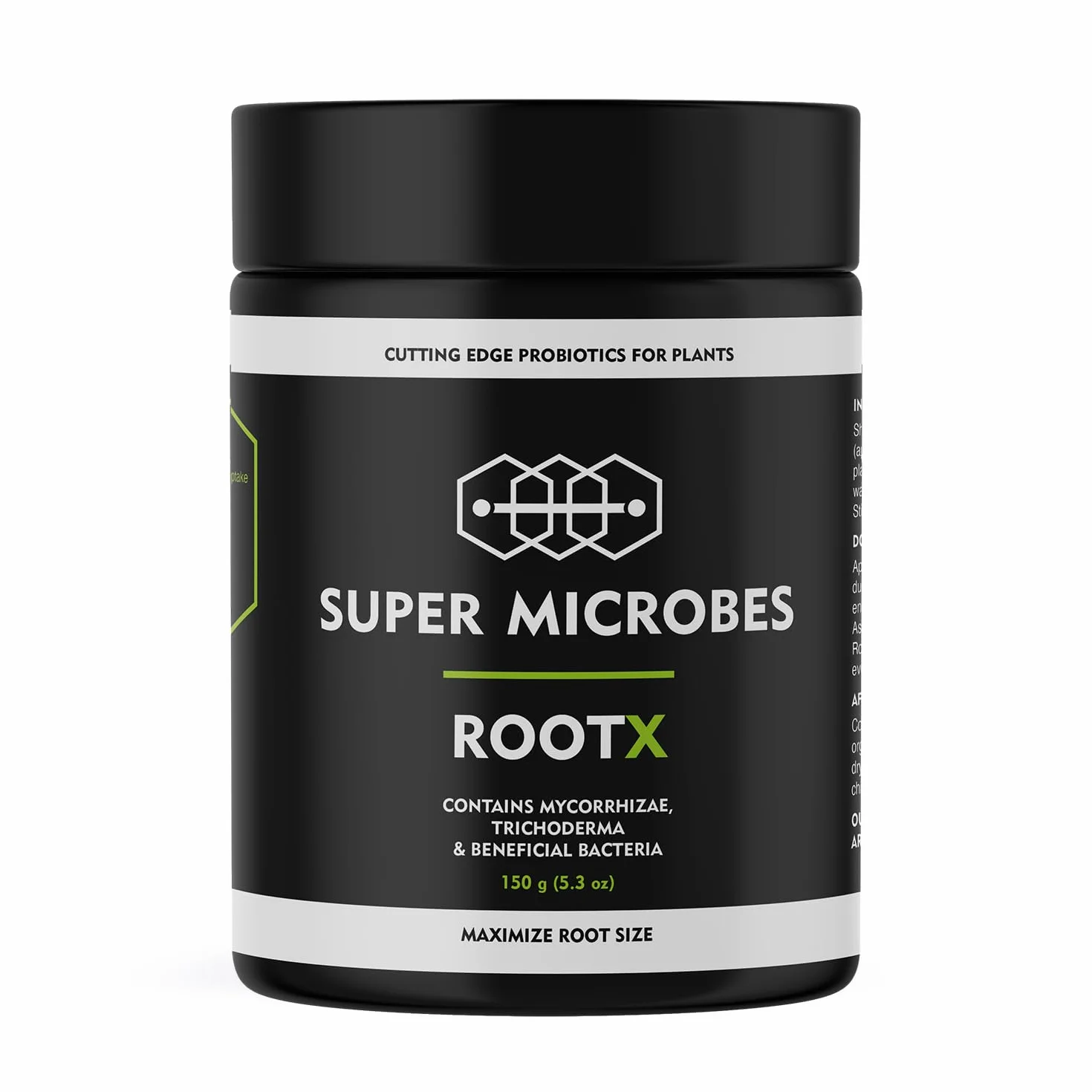 RootX Premium proszek do ukorzeniania sadzonek zielonych roślin, specjalnie opracowany do roślin kwitnących i pączkujących, zawiera grzyby mikoryzowe, trichoderma i inne pożyteczne bakterie, 150 g