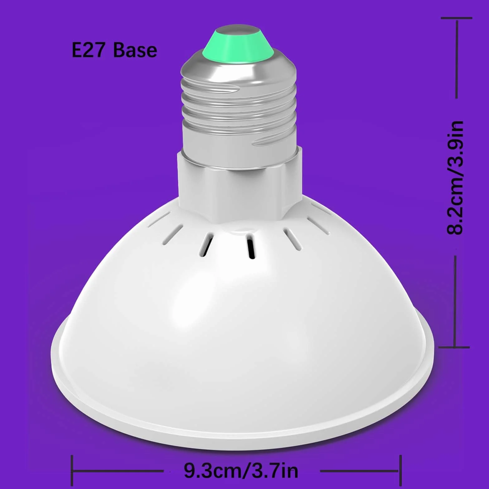 Żarówka LED UV do roślin domowych, pełne spektrum UVA/UVB 300-400 nm, stymulator chlorofilu i owocowania kwitnienia, energooszczędna lampa ultrafioletowa do hydroponiki i szklarni