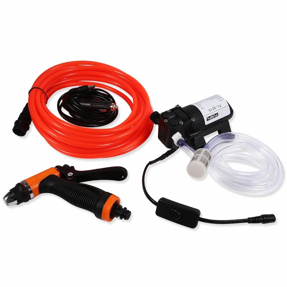 Przenośna myjka ciśnieniowa 12V 80W 130 PSI zestaw do mycia auta