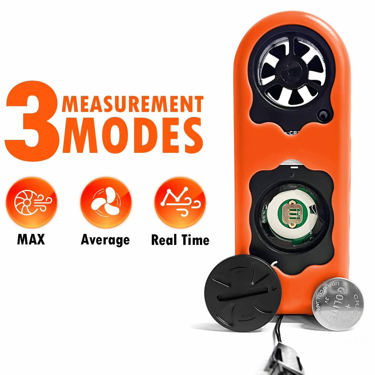 Anemometr ręczny BTMETER BT-816B Cyfrowy miernik prędkości wiatru z termometrem HVAC CFM