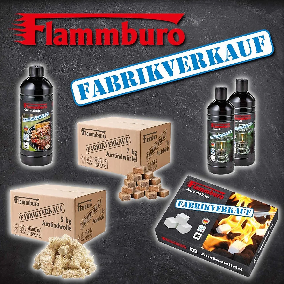 FLAMMBURO 1152 kostki parafinowe podpałka do grilla kominka