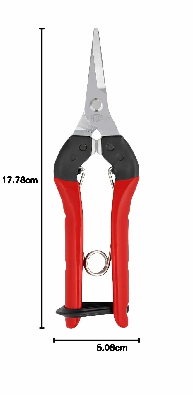 FELCO 321 Nożyce do zbiorów (do łodyg owoców, kwiatów i warzyw, kompaktowe nożyce)