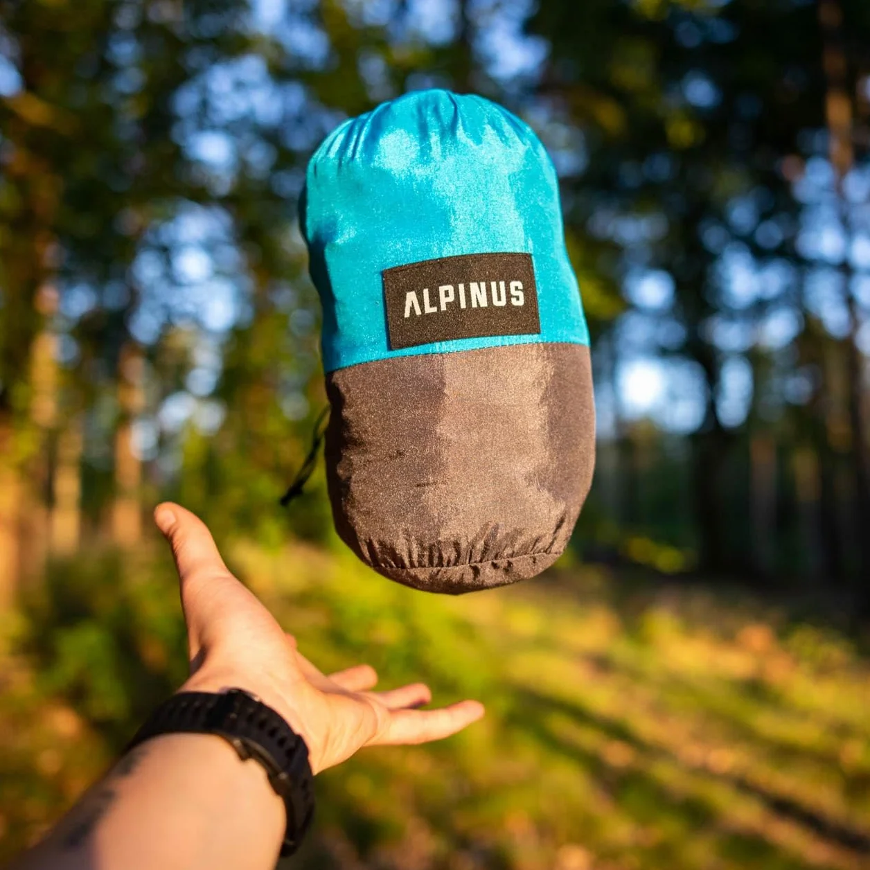 Alpinus Hamak Letnia niebiesko-szary