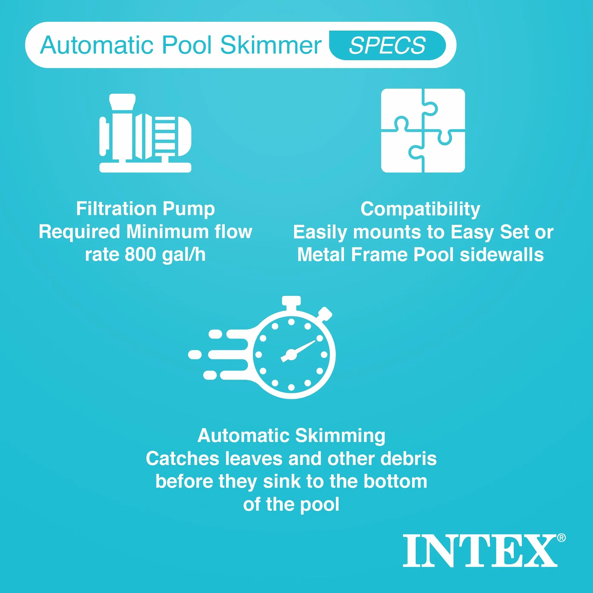 Intex 28000 podwieszany cedzak do basenu, wielokolorowy, Ø 16 cm