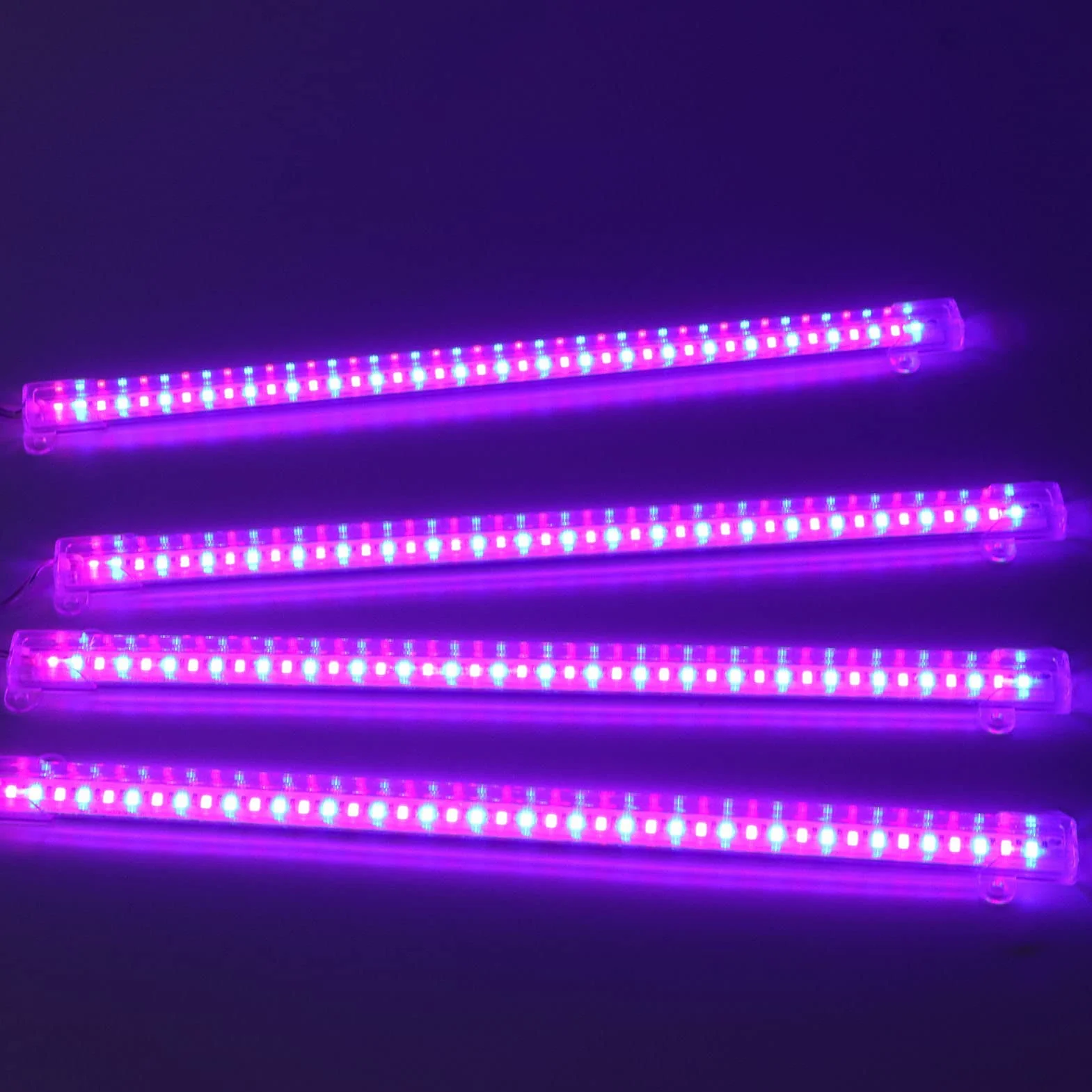 Listwy świetlne LED do Uprawy Roślin Pełne Spektrum 4 Głowice USB Przyciemnianie Timer 4.3W 84 diody czerwone i 84 niebieskie