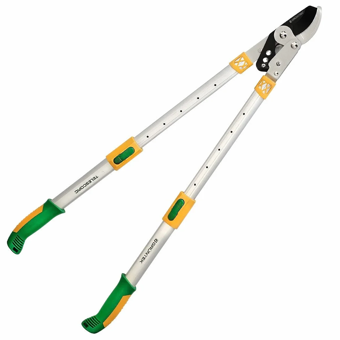 GRÜNTEK Teleskopowe nożyce do gałęzi XT 685-940 mm Bypass Smart-Cut, hartowane ostrze 52 mm, uchwyty regulowane w 6 pozycjach. Z 90-dniową gwarancją satysfakcji !!!