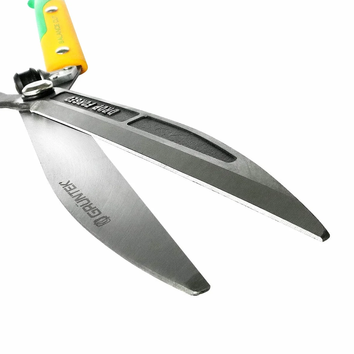 GRÜNTEK Q-23 nożyce do żywopłotu 600 mm, kute proste ostrza, amortyzator, wyważone, zadowolenia 90 dni, do żywopłotów, krzewów, małych gałęzi do 6 mm, krzewów