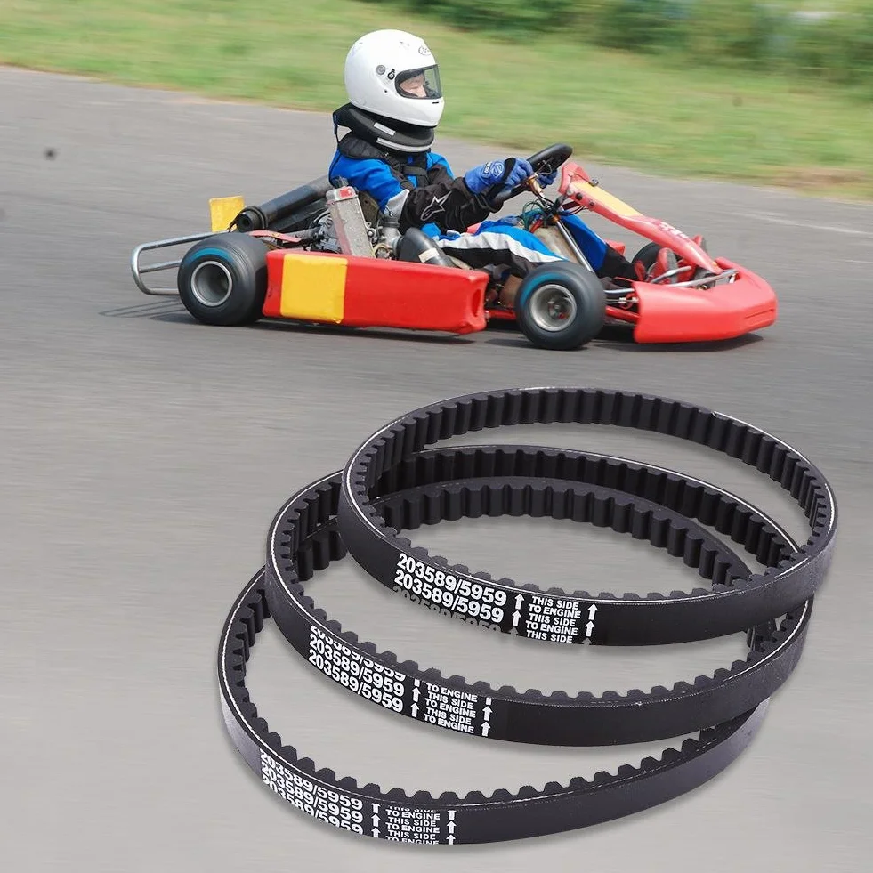 Keenso GO Kart pasek napędowy, 3 szt. 30 Series Go Kart gumowy pasek napędowy do systemów przekładniowych Manco 5959 / Comet 203589