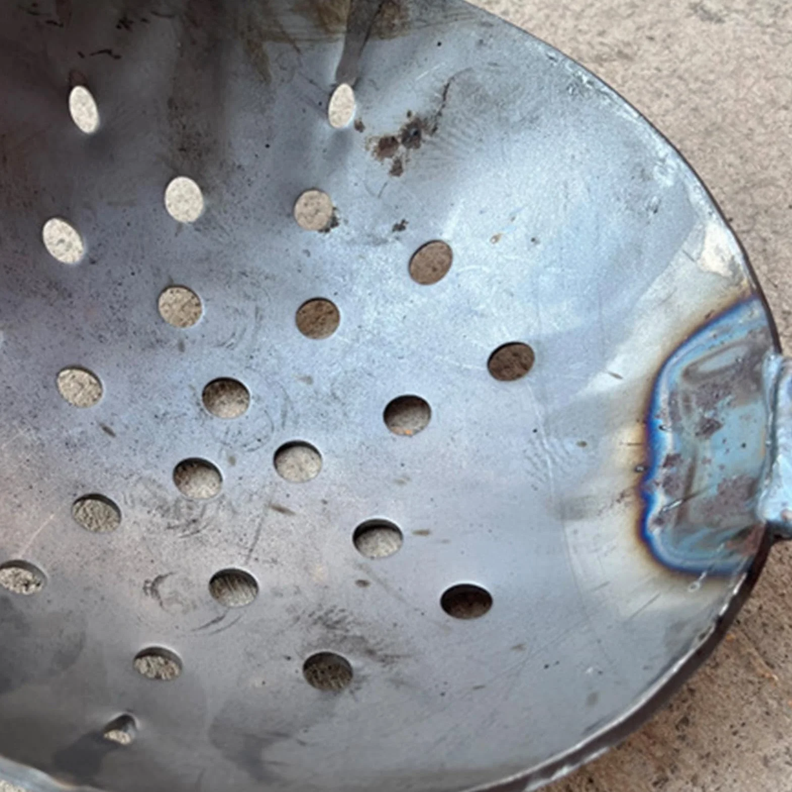 Łyżka do szamba - narzędzie do usuwania osadów metalowych, wytrzymała łyżka do czyszczenia żelaza, metalowa łyżka do błota, łyżka do obornika, chochla wodna, narzędzie do przesiewania na patio,
