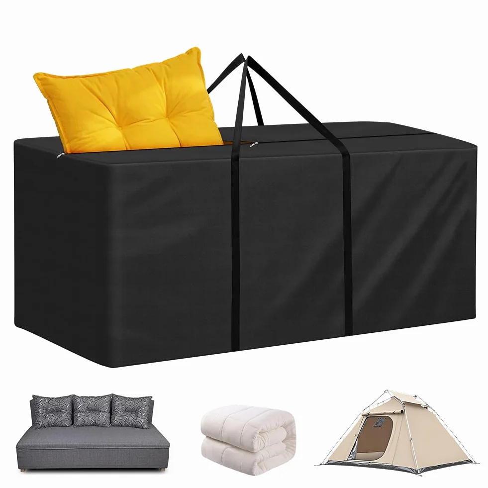 AOOWU Torba do przechowywania poduszek meble ogrodowe 175x75x55 cm wodoodporna odporna UV tkanina Oxford