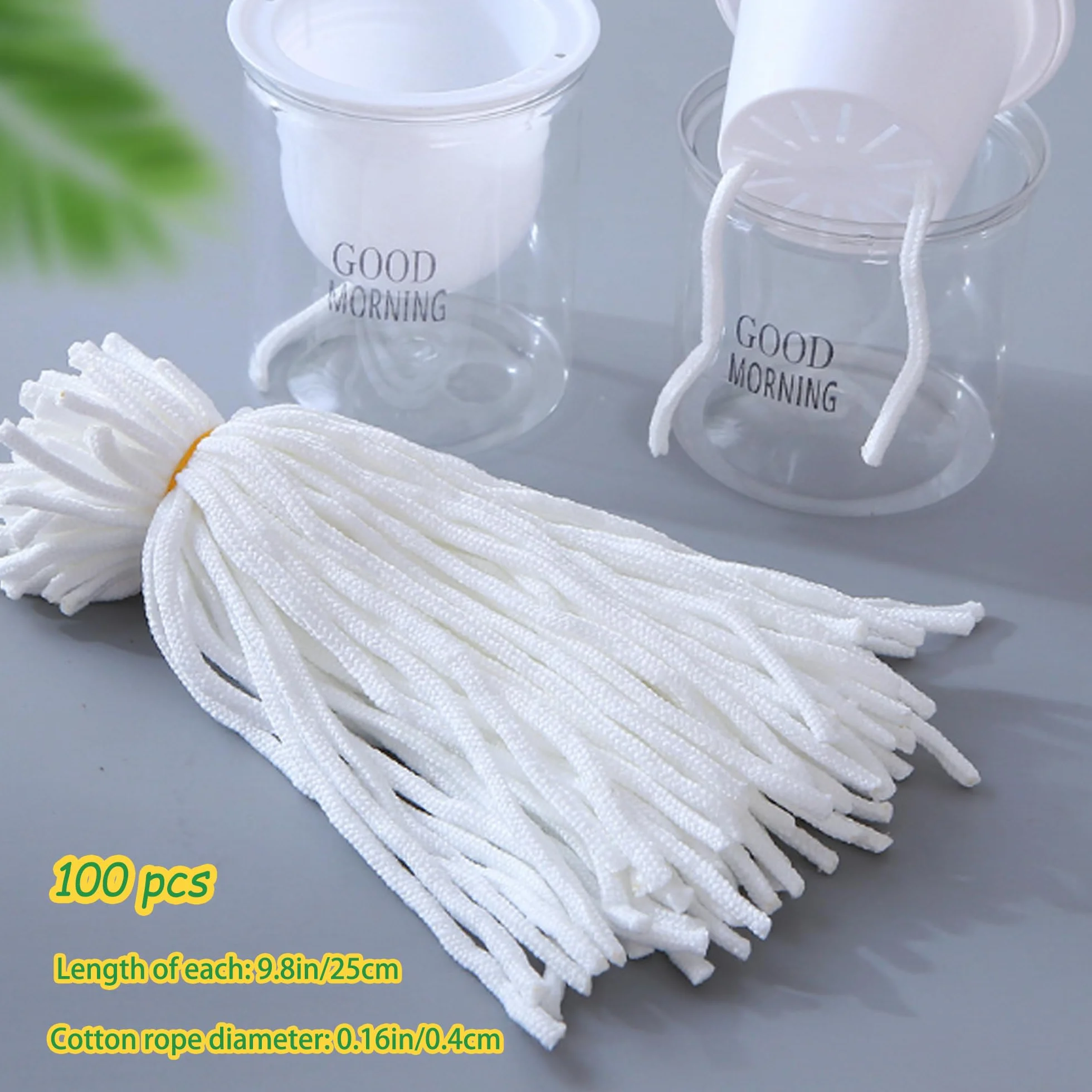 Sznurek bawełniany do samodzielnego nawadniania 4 mm 25 cm do doniczek